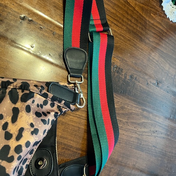 Ah adorned leopard print nylon bag - Picture 5 of 5